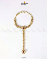Roxane Flower Kundan Anja Bracelet ACCESSORIES - Zeesy Jewellery Pakistan | Premium Artificial & Imitation Jewellery