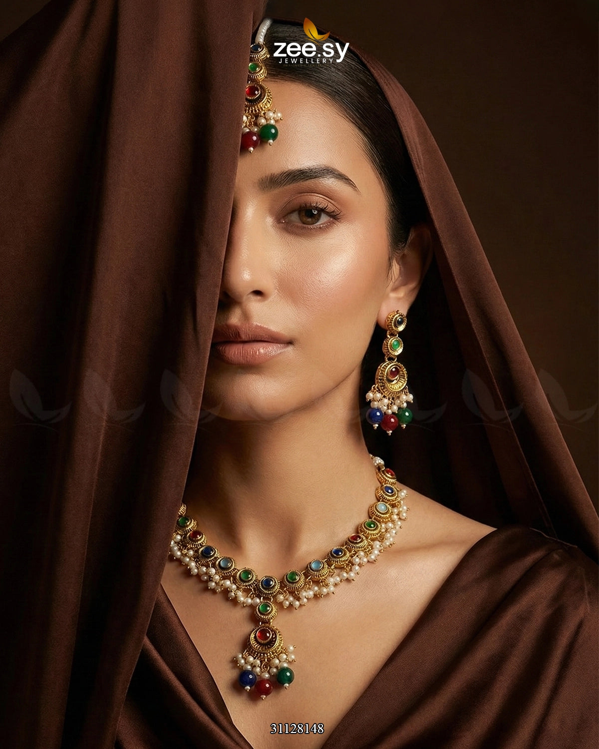 Royal Guldasta Beads Necklace Set - Zeesy Jewellery