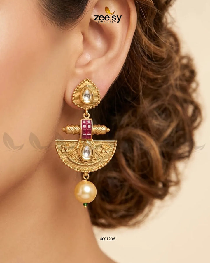 Royal Kundan Pearl Malla Set Malla Necklace - Zeesy Jewellery Pakistan | Premium Artificial & Imitation Jewellery