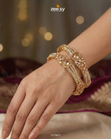Royal Neel Cluster Pave Bangles - Zeesy Jewellery