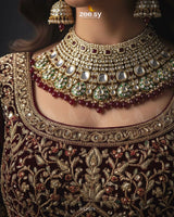 Royal Intricate Crystal Bridal Set - Zeesy Jewellery
