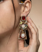Ruby Palace Baroque Pearl Earrings - Zeesy Jewellery