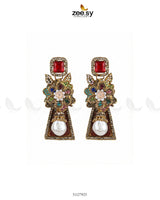 Ruby Palace Baroque Pearl Earrings - Zeesy Jewellery