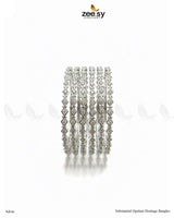 Substantial Opulent Heritage Bangles - Silver