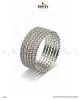 Substantial Opulent Heritage Bangles - Silver