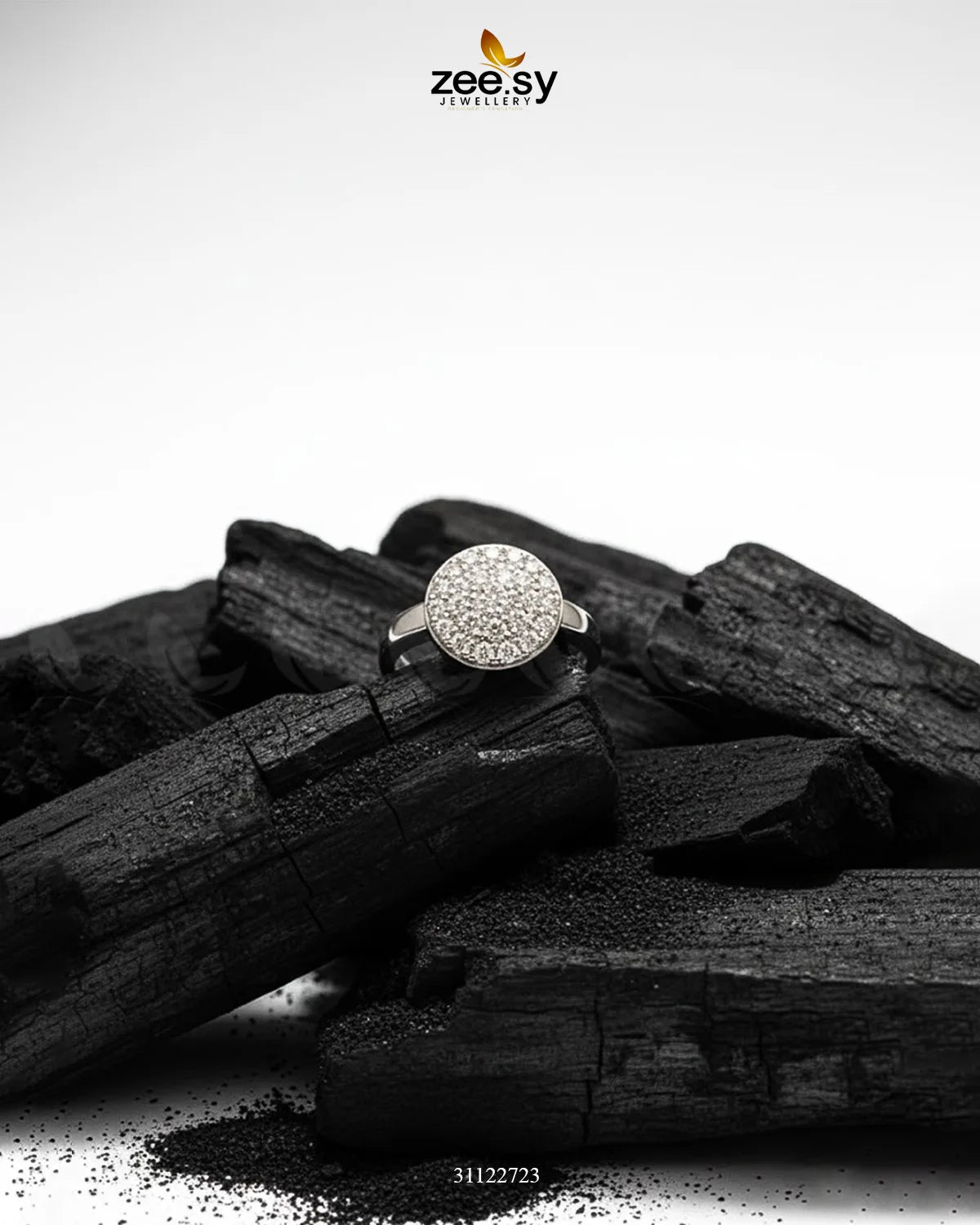 Chic Everyday Sparkle Band Ring Silver - Zeesy Jewellery