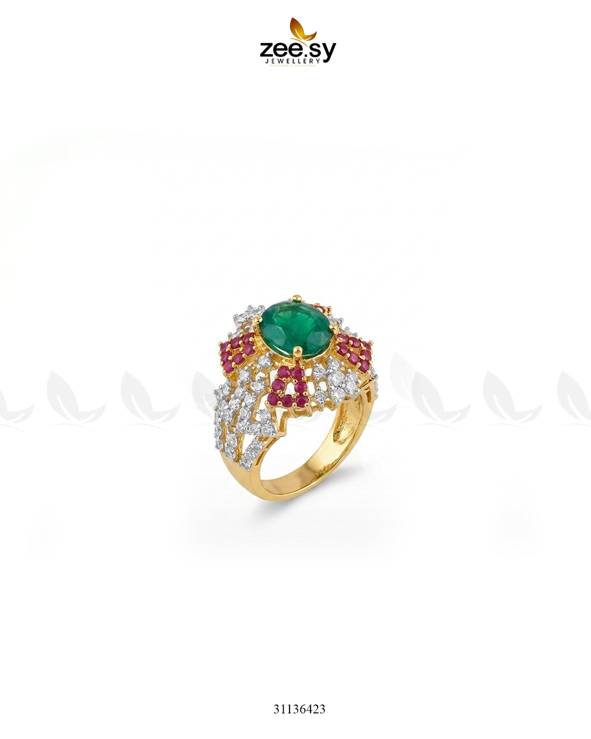 Klyra Gemstone Bold Stone Ring Finger Ring - Zeesy Jewellery Pakistan | Premium Artificial & Imitation Jewellery