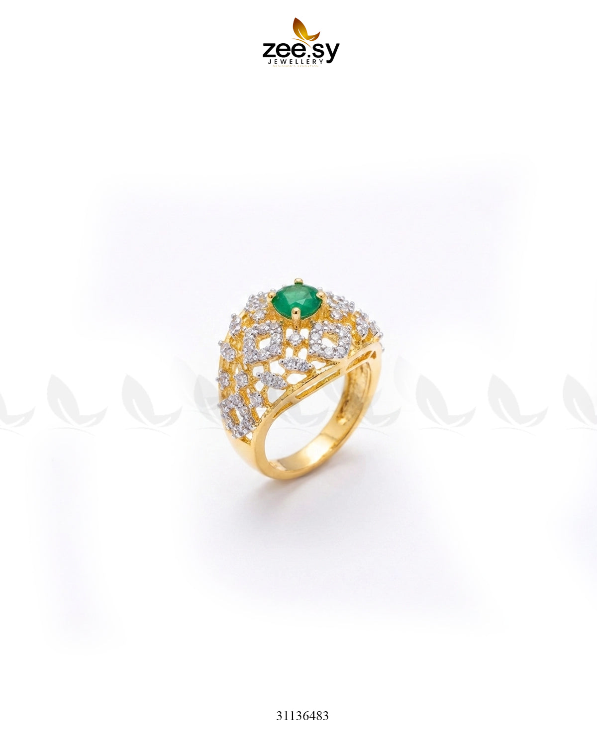 Majestic Geometric Gemstone Ring