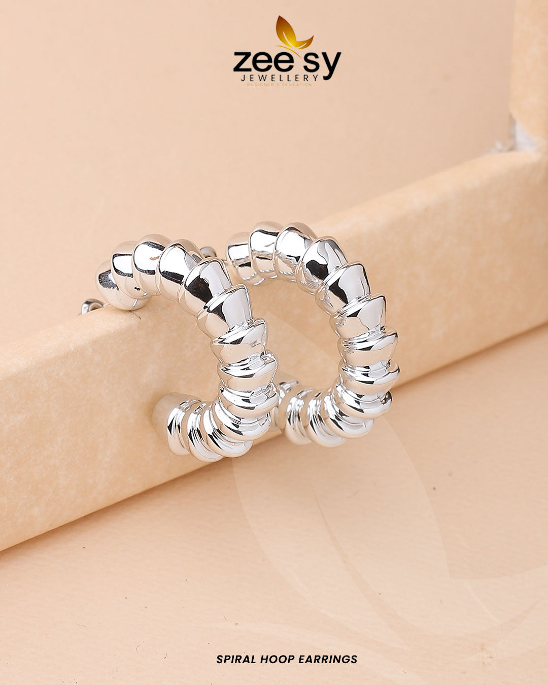 Spiral Hoop Earrings