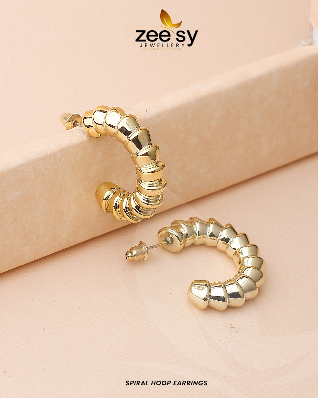 Spiral Hoop Earrings