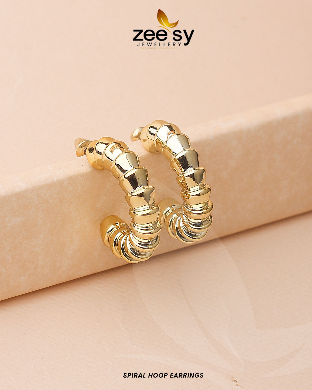 Spiral Hoop Earrings