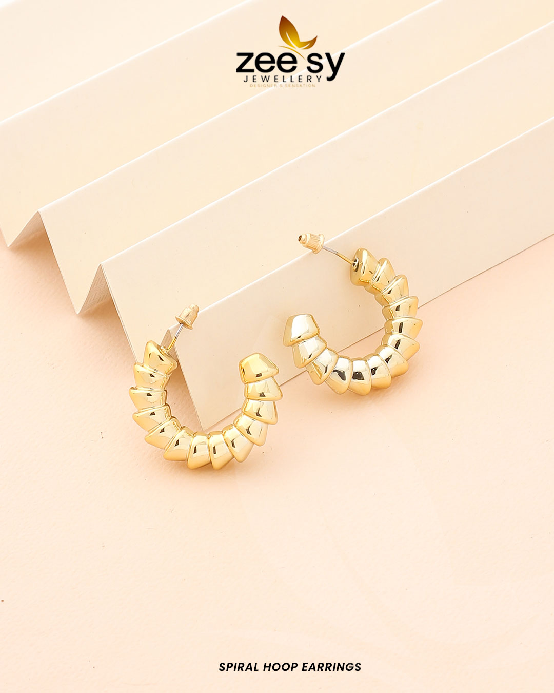 Spiral Hoop Earrings