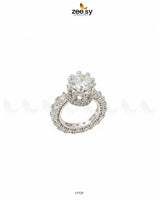 Moana Ring Silver White - Zeesy Jewellery