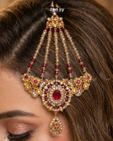 Sabaat Teardrop Zircon Bridal Set Bridal Set - Zeesy Jewellery Pakistan | Premium Artificial & Imitation Jewellery