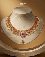 Sabaat Teardrop Zircon Bridal Set Bridal Set - Zeesy Jewellery Pakistan | Premium Artificial & Imitation Jewellery