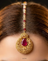 Scarlet Heritage Ruby Bridal Set Bridal Set - Zeesy Jewellery Pakistan | Premium Artificial & Imitation Jewellery