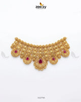 Scarlet Heritage Ruby Bridal Set Bridal Set - Zeesy Jewellery Pakistan | Premium Artificial & Imitation Jewellery