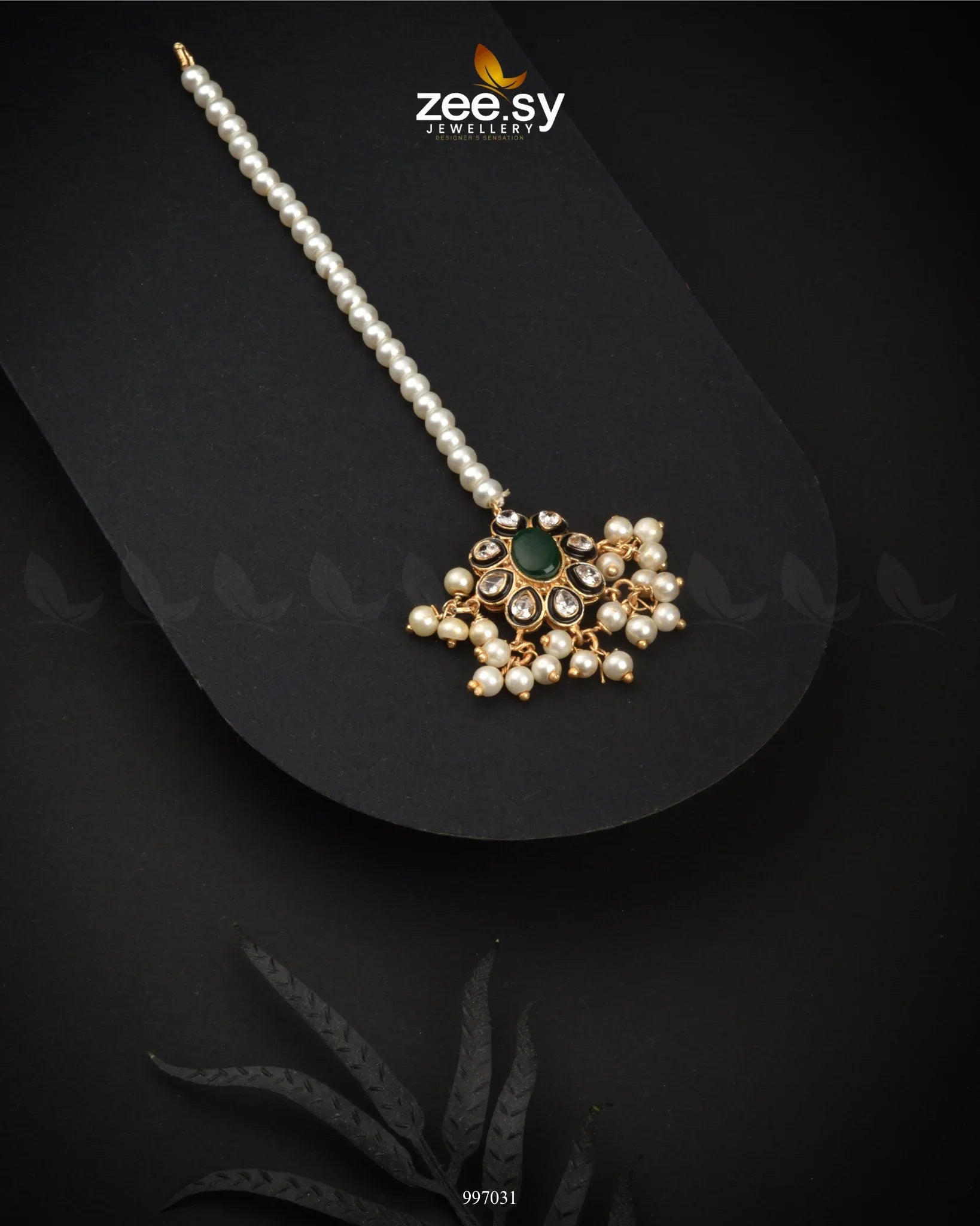 Scarlet Petal Bindiya Charm Green - Zeesy Jewellery