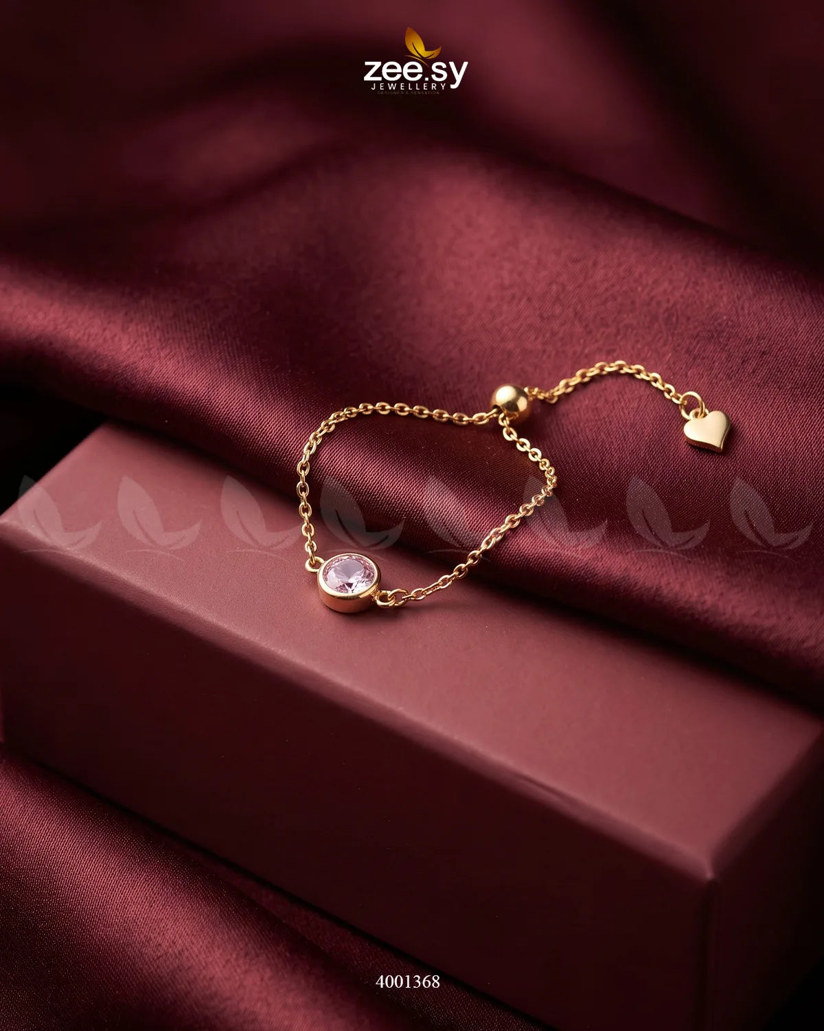 AJ03 Scarlet round stone finger ring with pink mint-colored gemstone and silver band, elegant jewelry accessory.