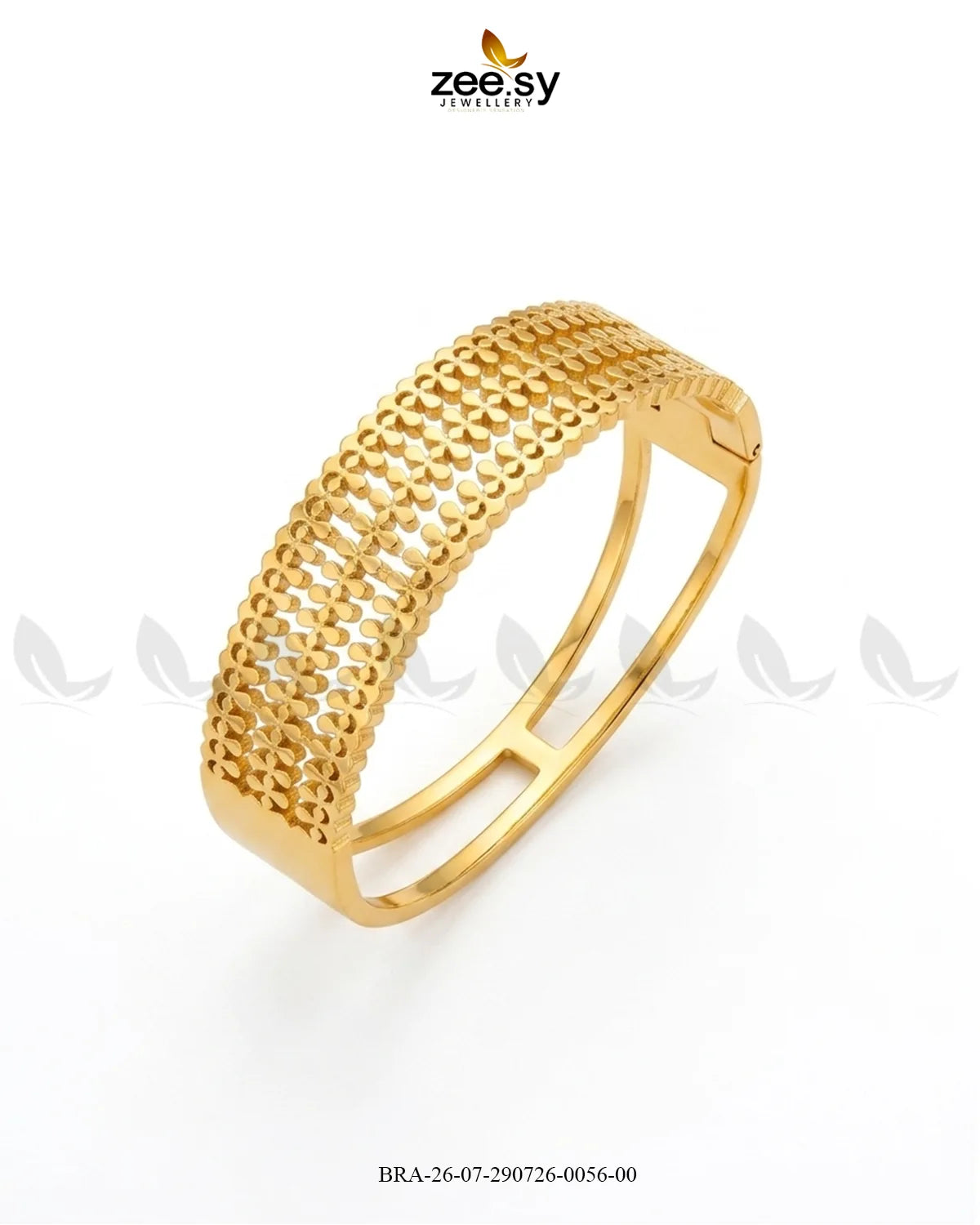 Screw Disc Pave Hinged Bracelet Bracelet - Zeesy Jewellery Pakistan | Premium Artificial & Imitation Jewellery