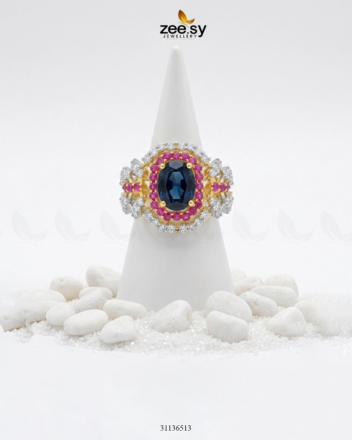 Serene Blue Gemstone Ring