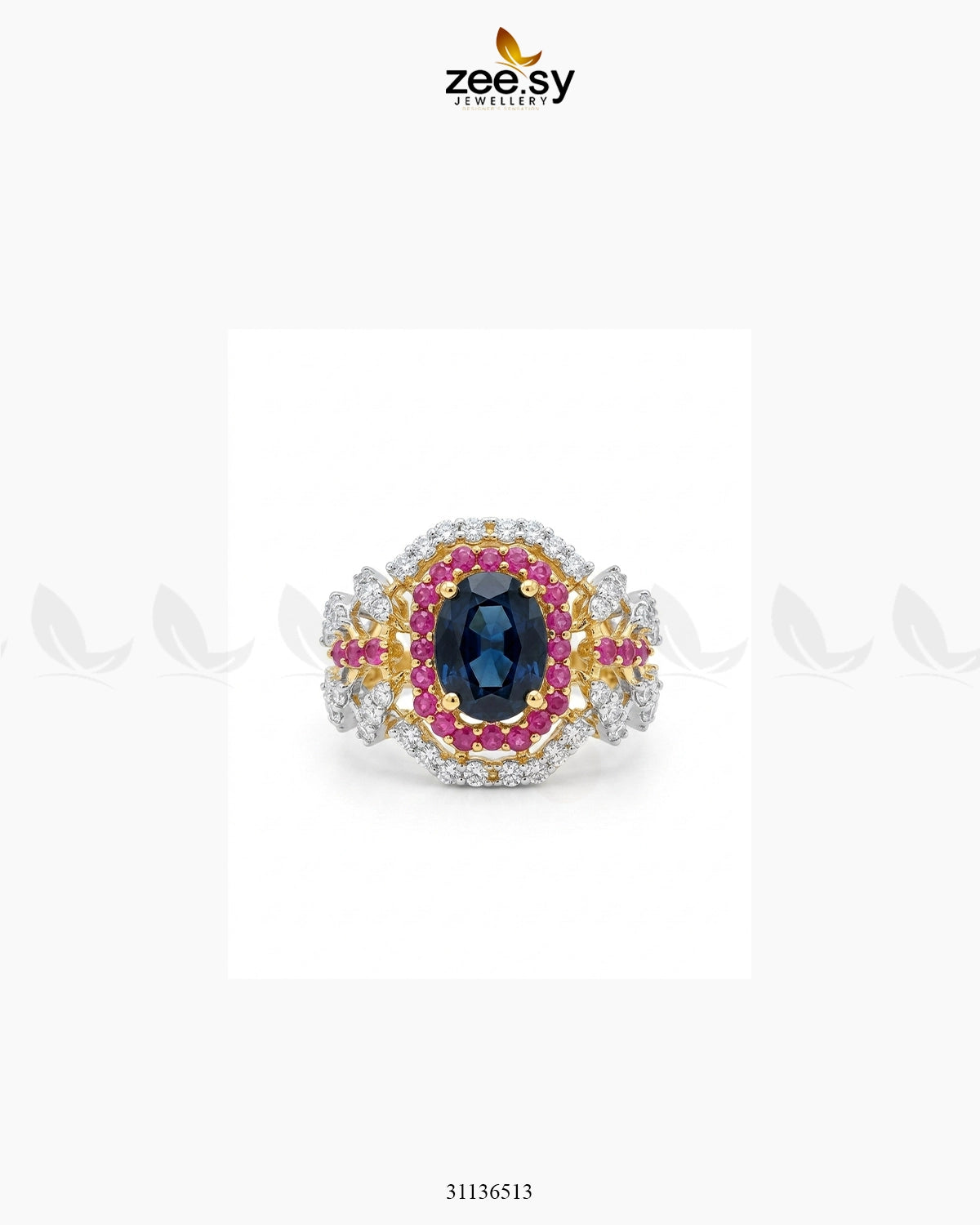 Serene Blue Gemstone Ring