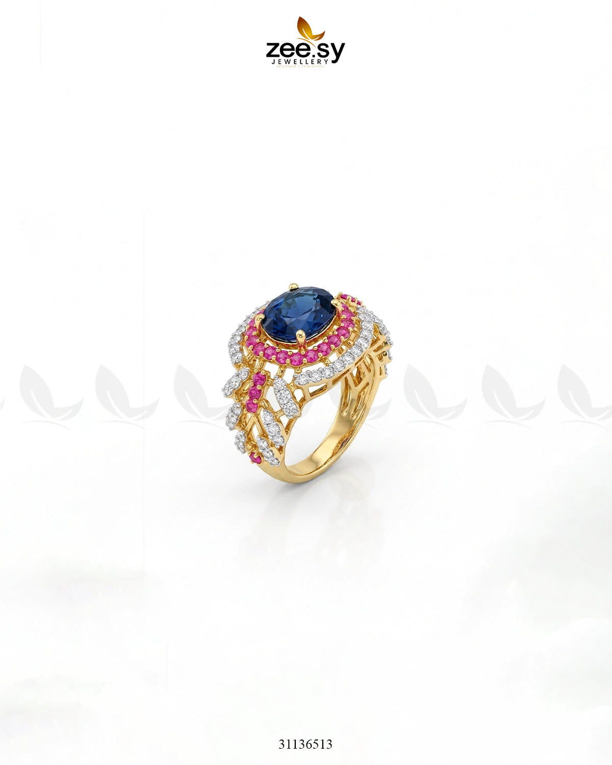 Serene Blue Gemstone Ring