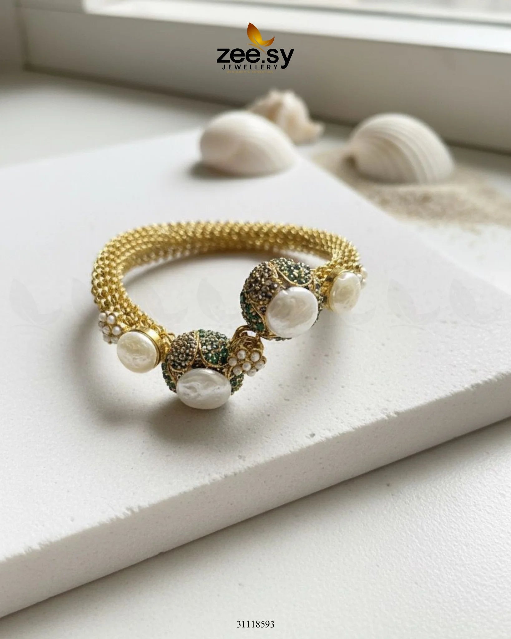 Serene Bangles Green - Zeesy Jewellery