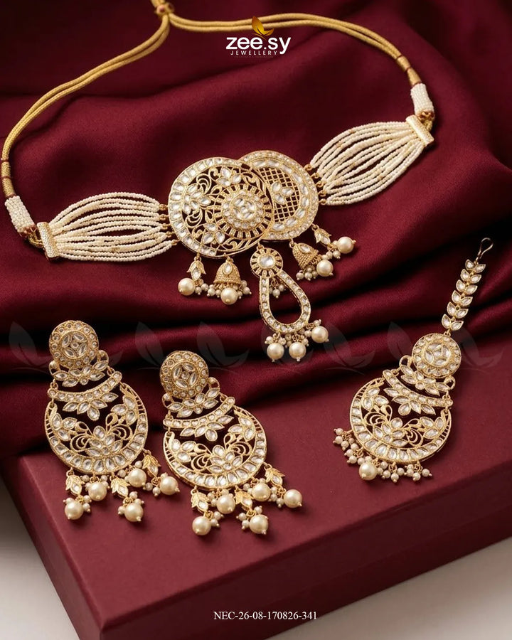 Serenity Medallion Kundan Choker Set