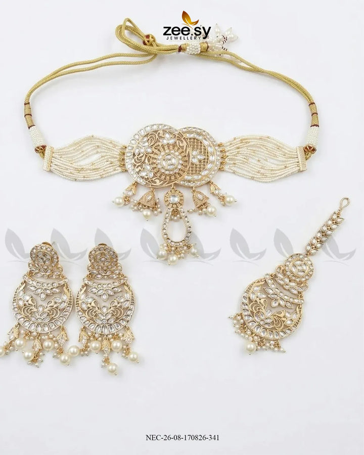 Serenity Medallion Kundan Choker Set
