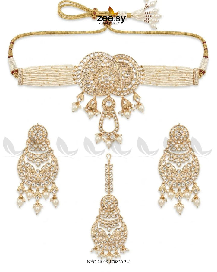 Serenity Medallion Kundan Choker Set
