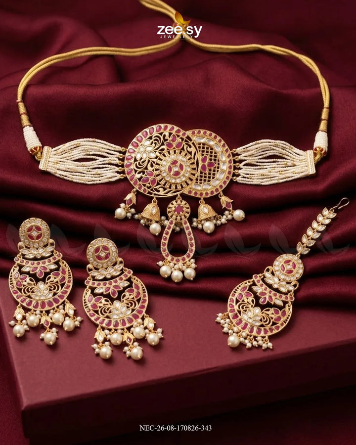 Serenity Medallion Kundan Choker Set