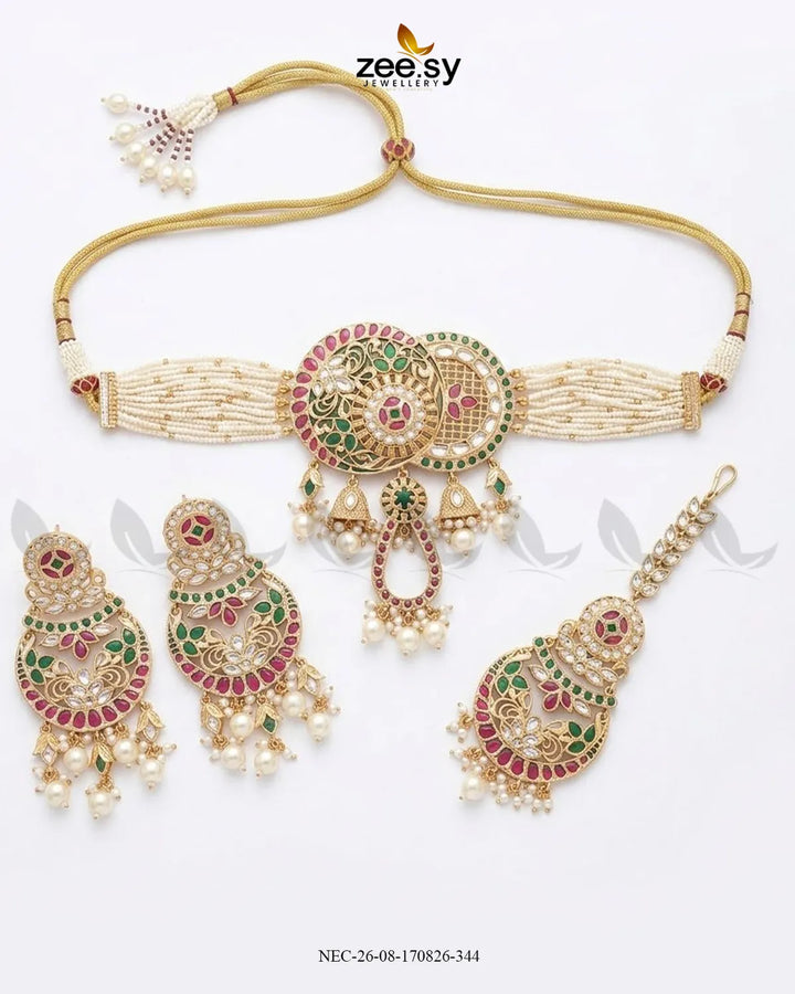 Serenity Medallion Kundan Choker Set