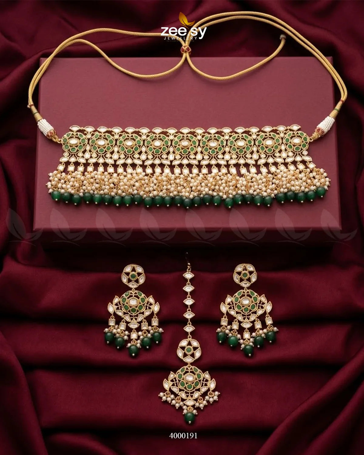 Serenity Pearl Drop Choker Set