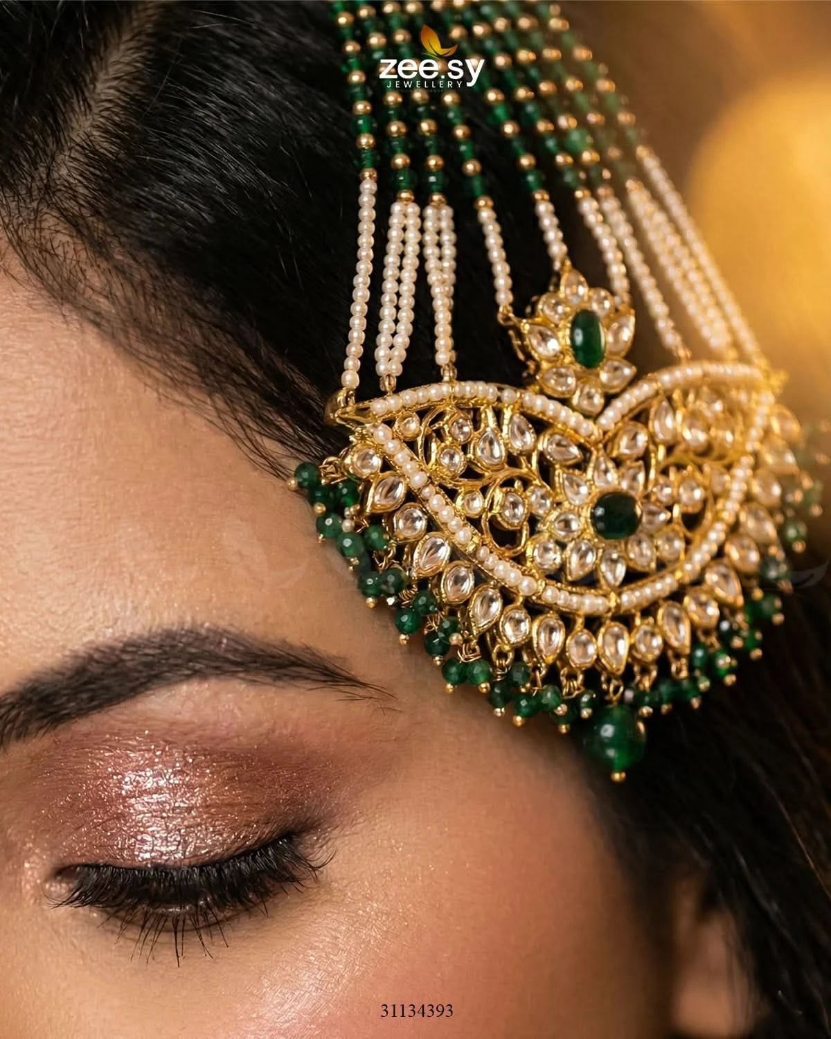 Shahi Floral Kundan Jhumar - Zeesy Jewellery