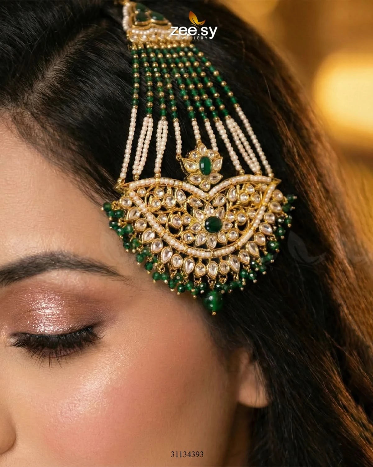 Shahi Floral Kundan Jhumar - Zeesy Jewellery