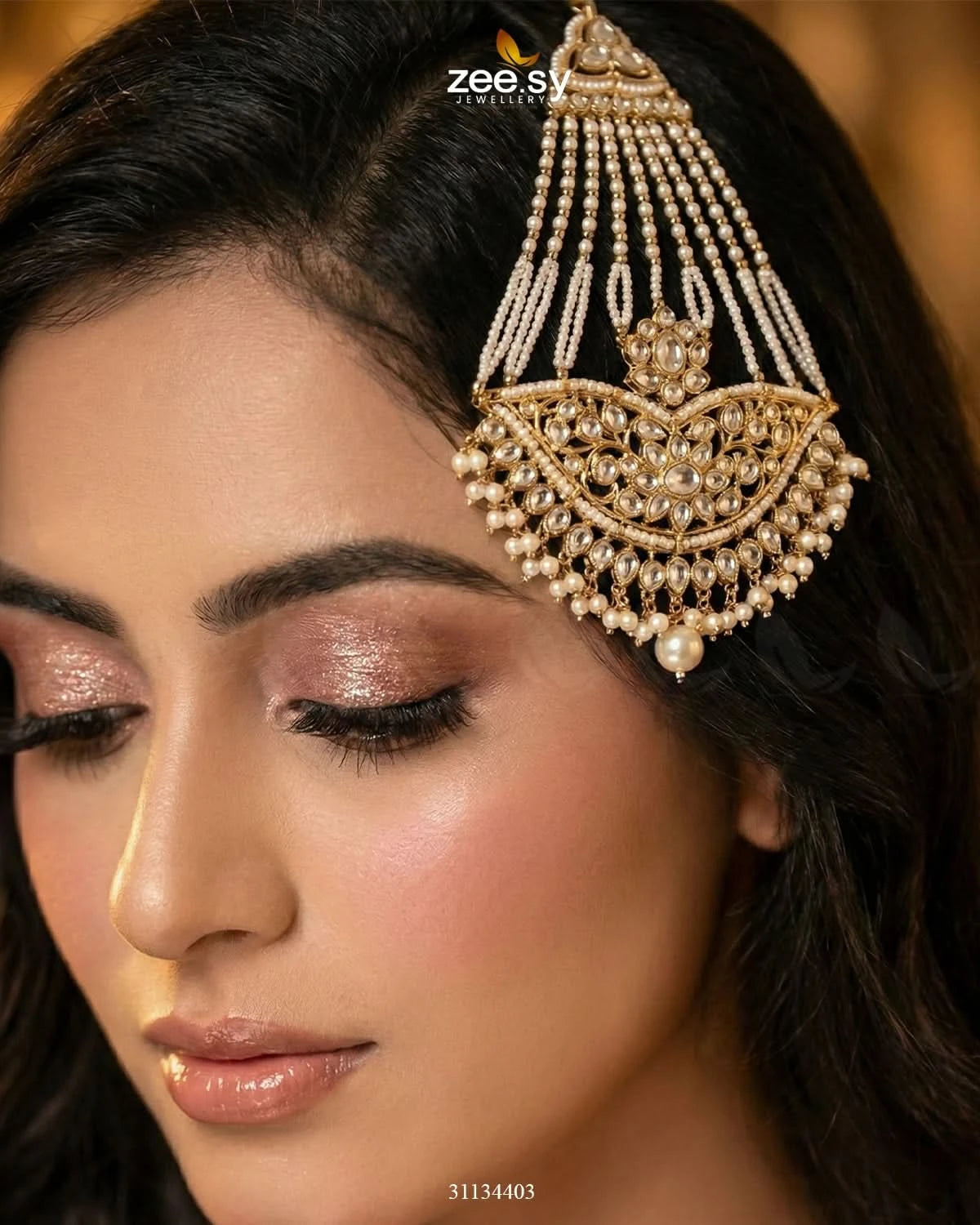 Shahi Floral Kundan Jhumar - Zeesy Jewellery