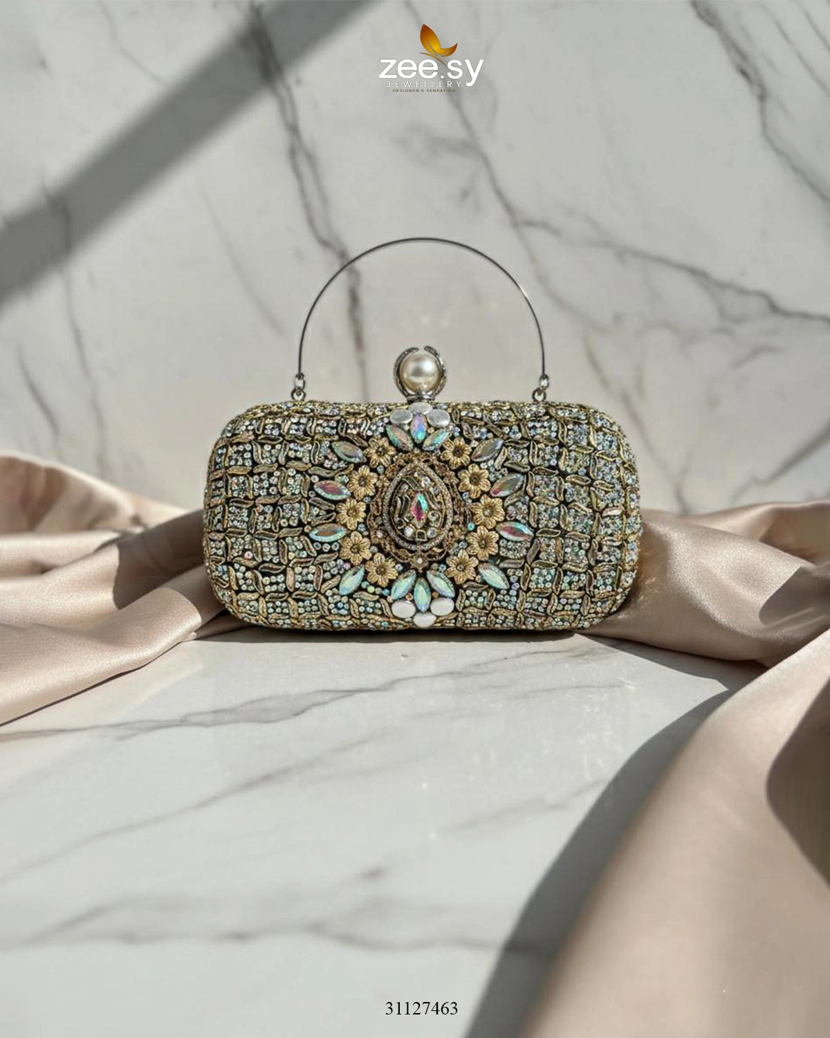 Shimmering Baroque Pearl Bag - Zeesy Jewellery