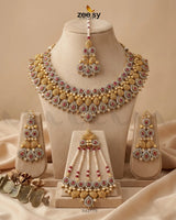 Shimmering Veil Zirconia Bridal Set Bridal Set - Zeesy Jewellery Pakistan | Premium Artificial & Imitation Jewellery