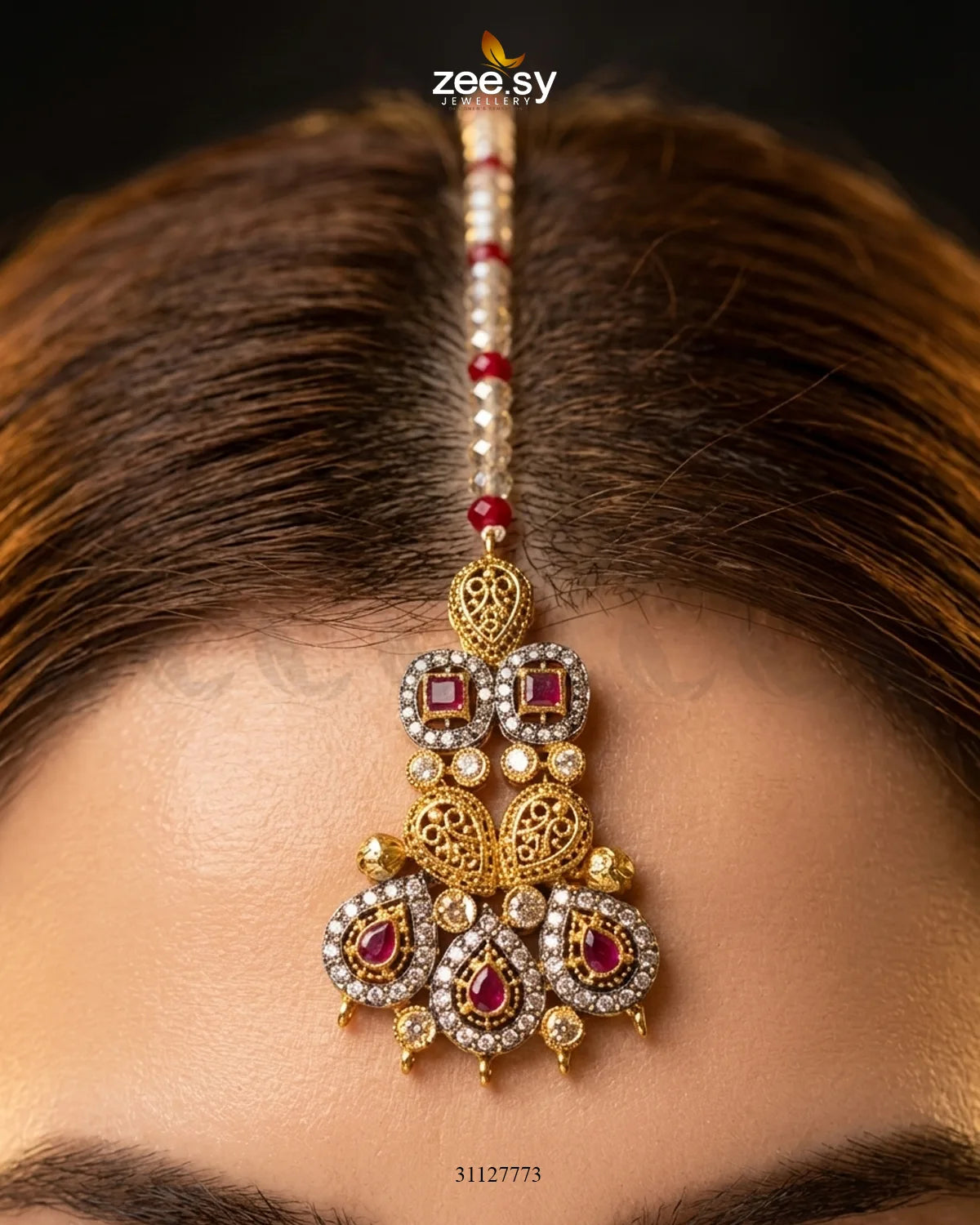 Shimmering Veil Zirconia Bridal Set Bridal Set - Zeesy Jewellery Pakistan | Premium Artificial & Imitation Jewellery