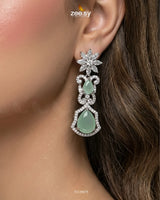 Silver Cocktail Stone Necklace Set Necklace Sets - Zeesy Jewellery Pakistan | Premium Artificial & Imitation Jewellery
