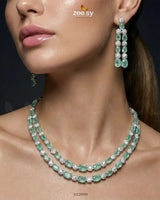 Silver Frost Glimmer Necklace Set - Zeesy.pk