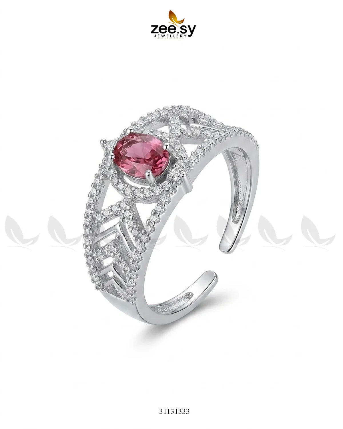 Silver Majestic Oval Stone Ring