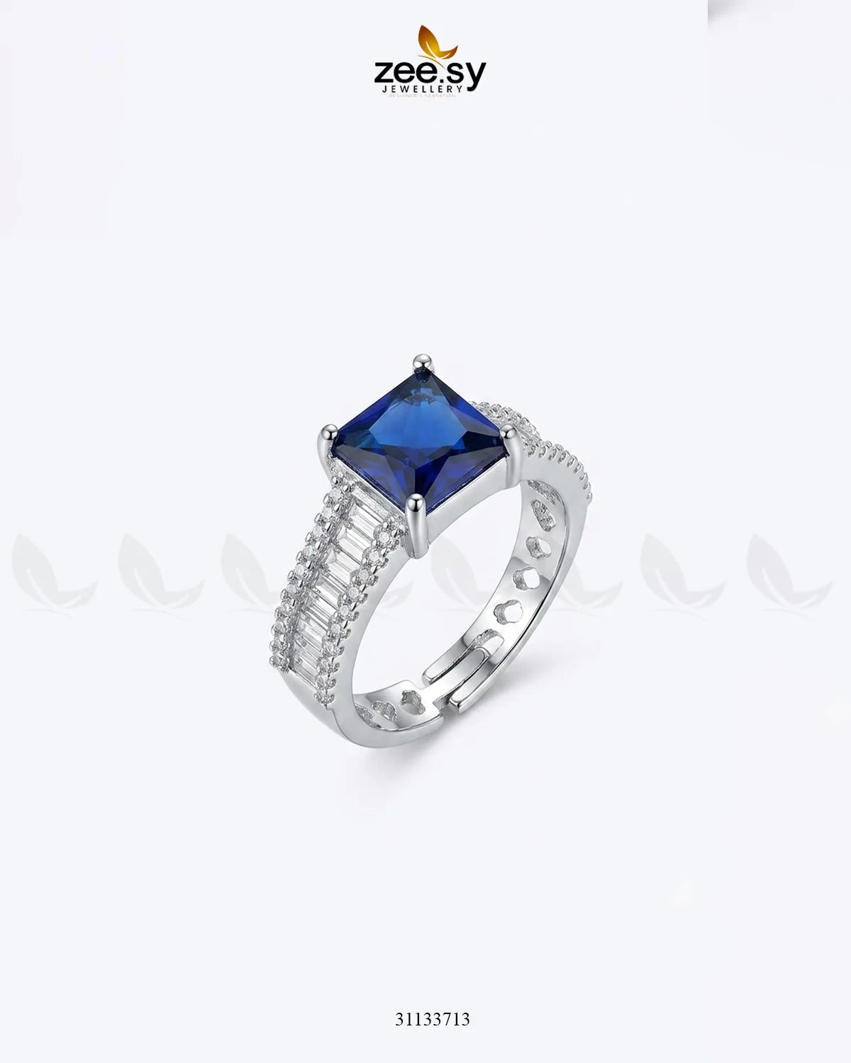 Silver Pretty Bold Stone Ring Finger Ring - Zeesy Jewellery Pakistan | Premium Artificial & Imitation Jewellery