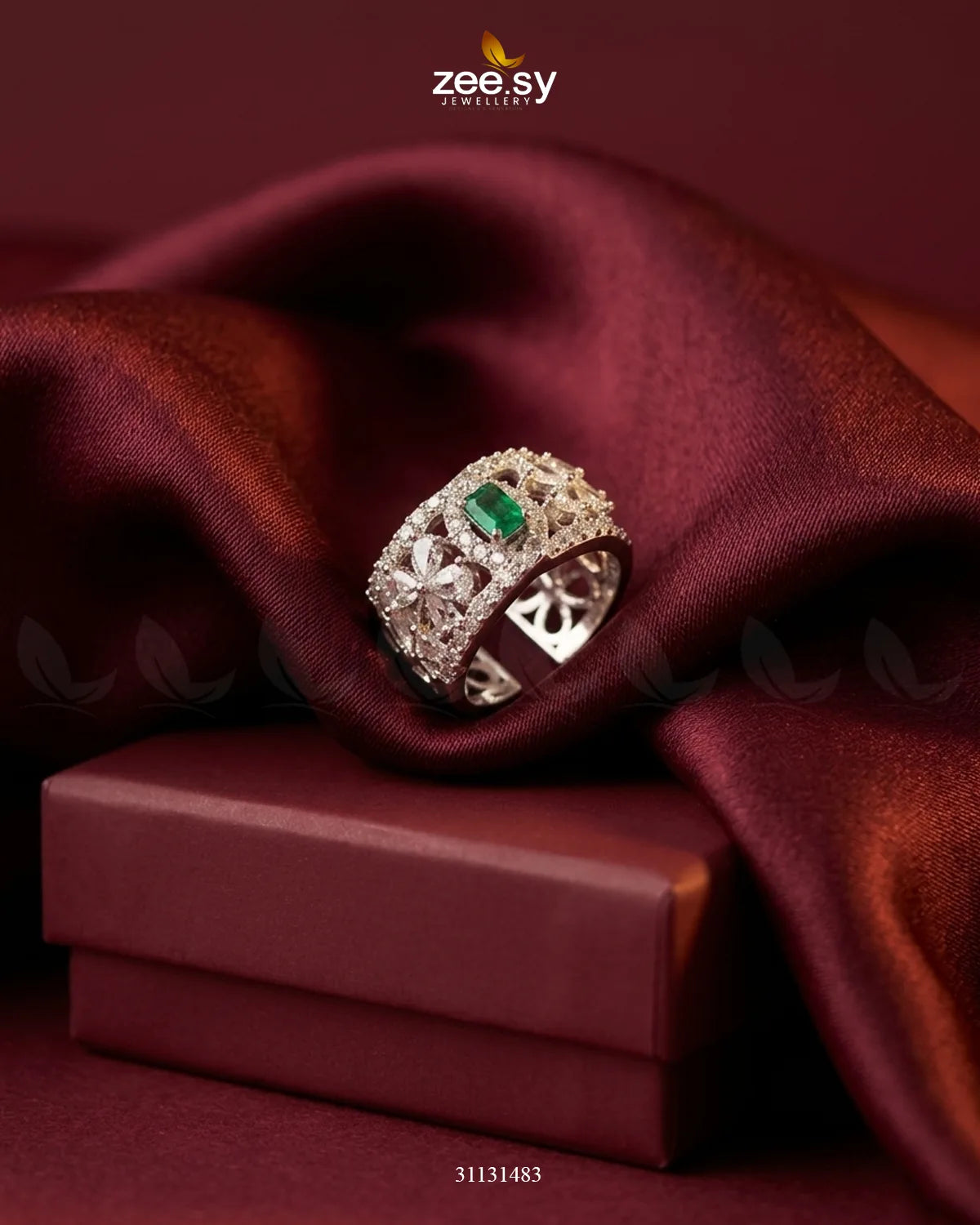 Silver Royal Oval Stone Ring