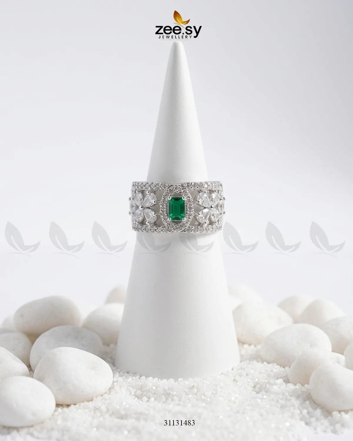 Silver Royal Oval Stone Ring