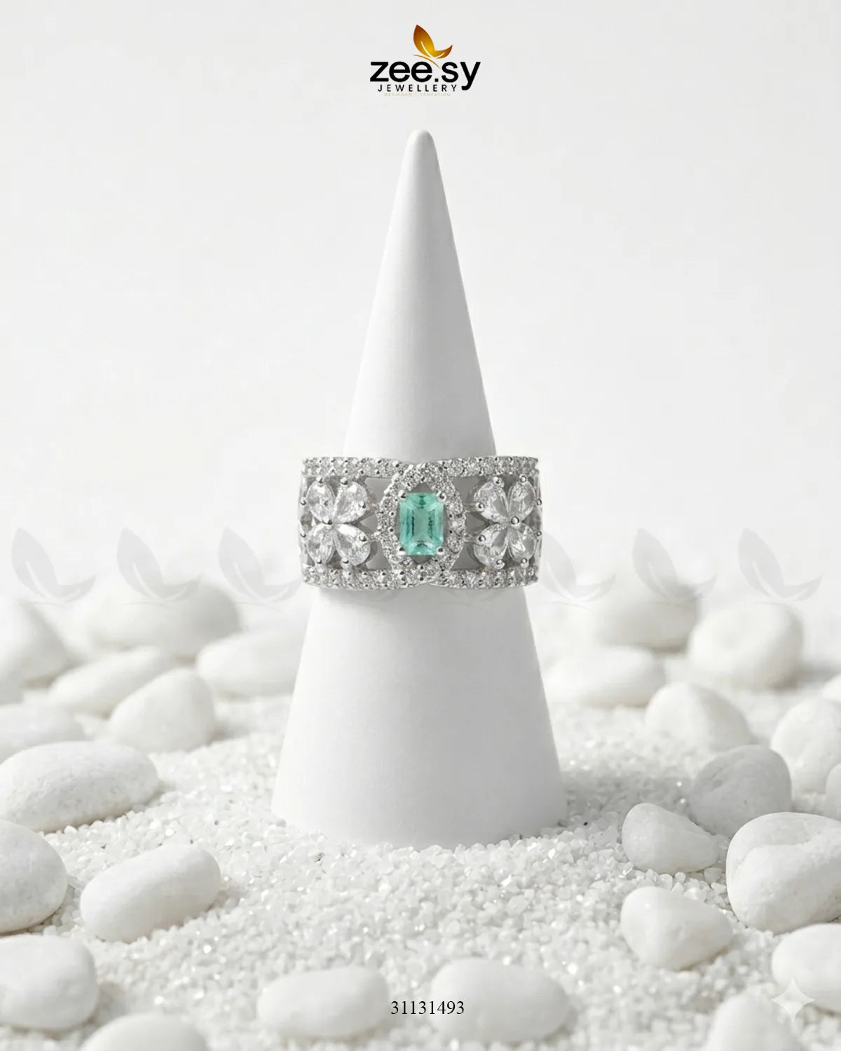 Silver Royal Oval Stone Ring