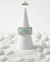 Silver Royal Oval Stone Ring