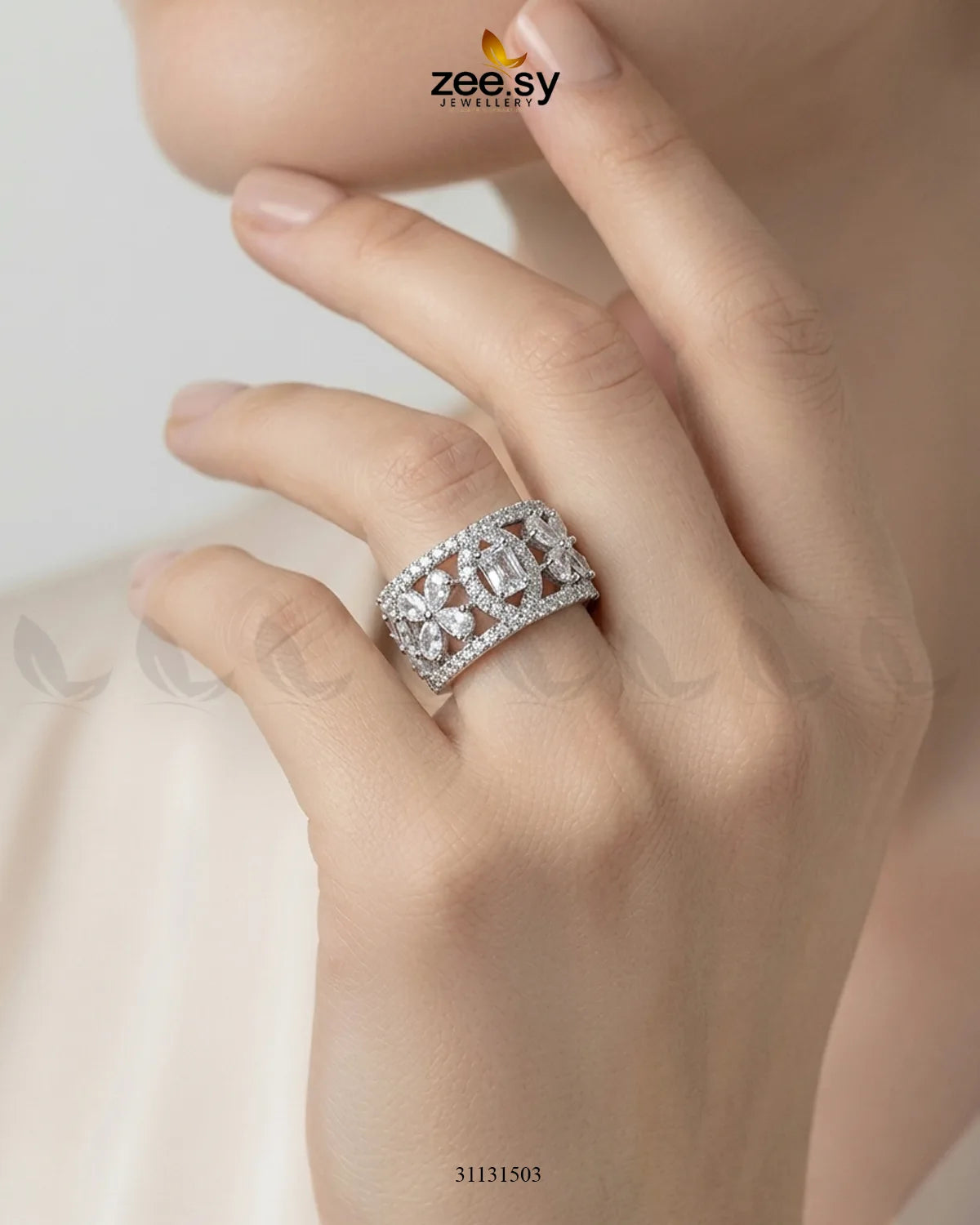 Silver Royal Oval Stone Ring
