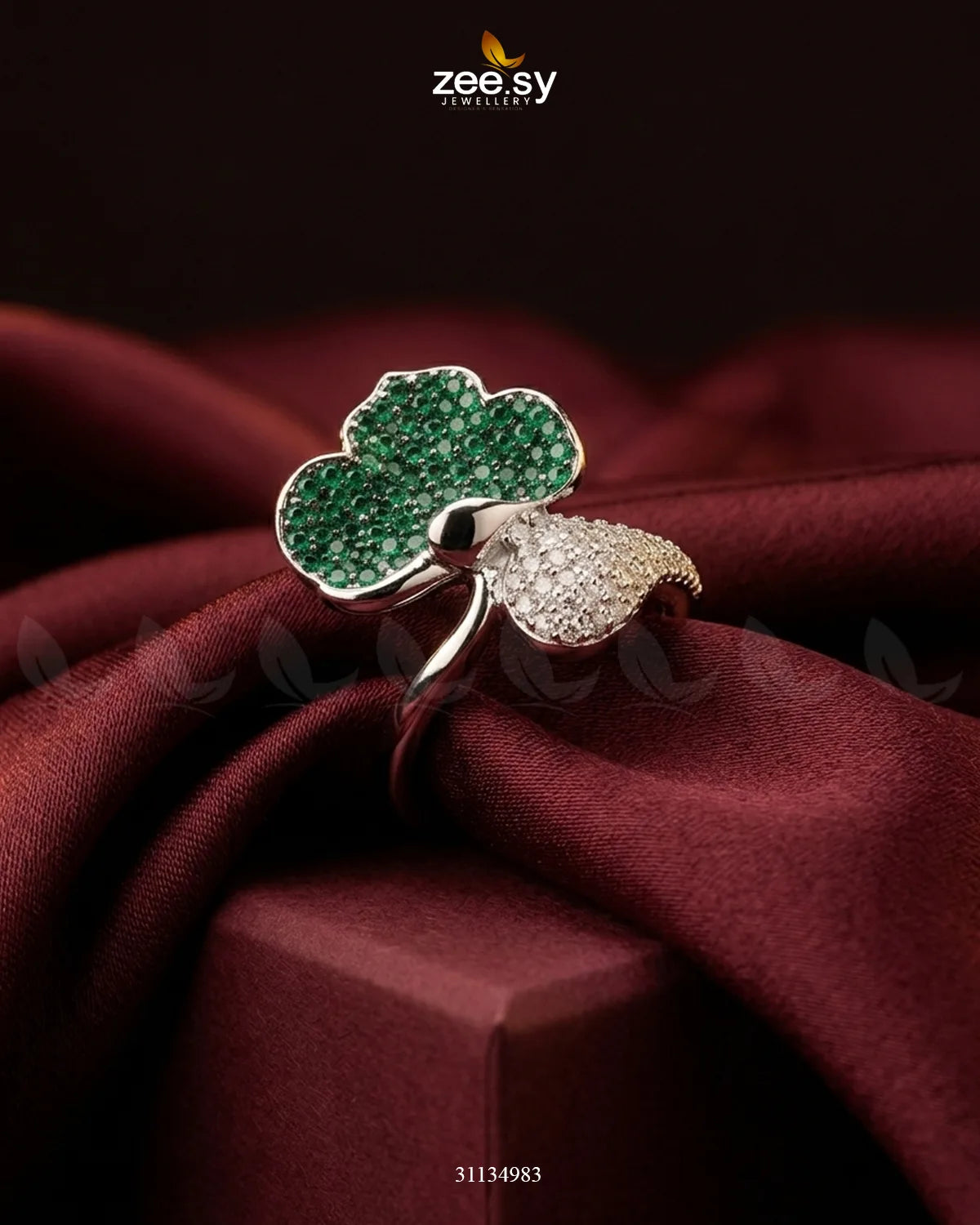 Silver Statement Gemstone Ring